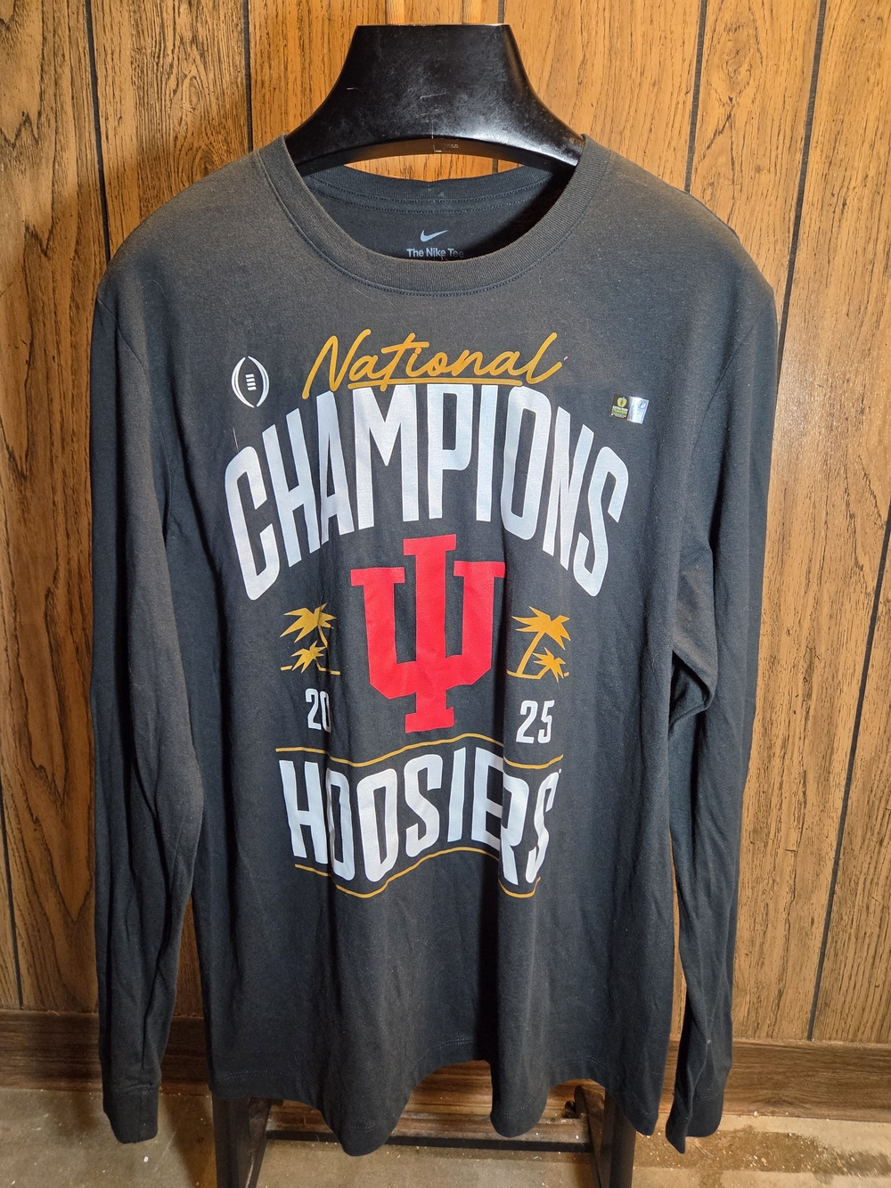 Nike Tee Indiana Hoosiers 2026 National Champions Long Sleeve New